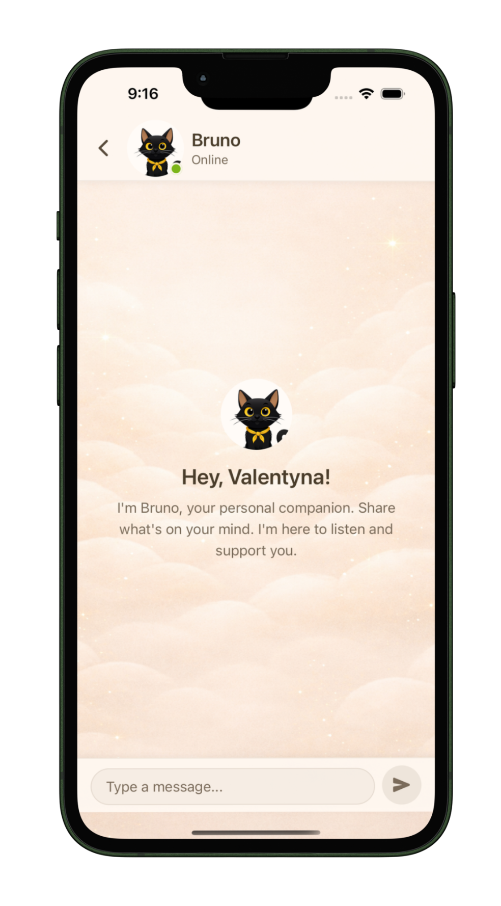 Chat with Bruno — emotional support
